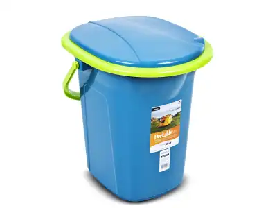 Toaleta turystyczna GreenBlue GB320BL morski-limonka