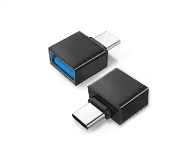 Adapter OTG Maclean, USB A do USB C, Czarny, MCE470