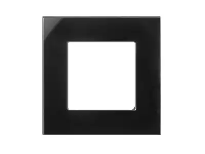 Szklana ramka Maclean, pojedyncza, czarna, 86x86mm, MCE730B
