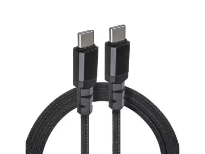 Kabel 2 x USB-C 100W Maclean, wspierający PD, przesył danych do 10Gbps, 5A, czarny, dł. 2m, MCE492