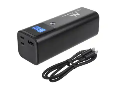 Mobilna bateria Power Bank Maclean, 24600mAh, Power Delivery (PD) 140W, Fast/Quick/Super Charge, 88,56Wh, 2x Typ-C, USB, MCE335