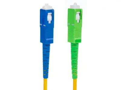 Patchcord światłowód kabel Maclean, SC/APC-SC/UPC SM 9/125 LSZH, jednomodowy, długość 1m, simplex, G657A2, MCTV-401