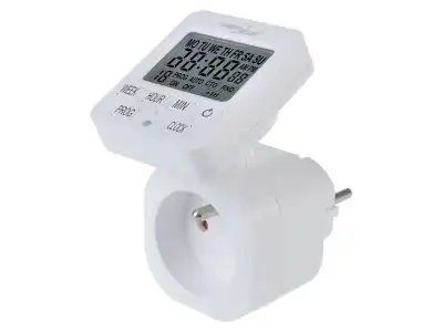 Włącznik czasowy - timer cyfrowy GreenBlue, max. obciążenie 16A, IP20, GB605 E