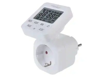 Włącznik czasowy - timer cyfrowy GreenBlue, max. obciążenie 16A, IP20, GB605 F