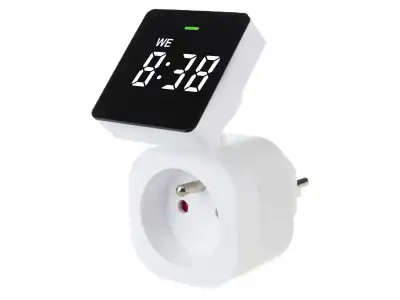 Włącznik czasowy - timer cyfrowy GreenBlue, max. obciążenie 16A, IP20, GB610 E