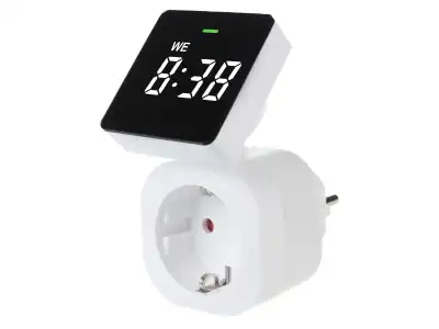 Włącznik czasowy - timer cyfrowy GreenBlue, max. obciążenie 16A, IP20, GB610 F