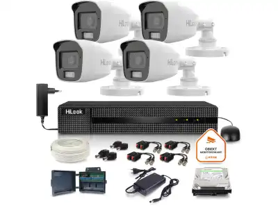 Zestaw monitoringu Hilook by Hikvision 4 kamer 2MPx TVICAM-B2M-20DL dysk 1TB
