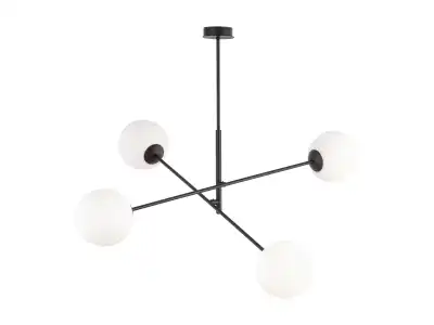 LAINA lampa wisząca, moc max.4x40W, E14, czarno-biała