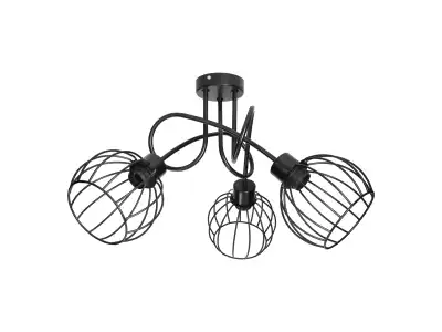 MARBELLA lampa wisząca, moc max. 3x60W, E27, czarna