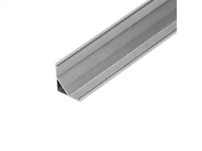 Profil aluminiowy do taśm LED, 2000 x 15,8 x 15,8 mm, kątowy, srebrny, komplet 50 szt.