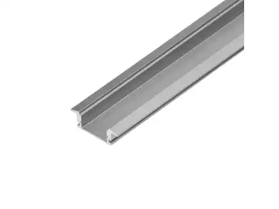 Profil aluminiowy do taśm LED, 2000 x 24,5 x 6,85 mm, wpuszczany w karton gips, srebrny, komplet 50 szt.