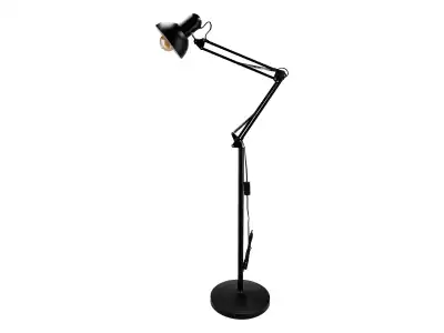 LUWES lampa podłogowa, 185 cm, E27, max. 18W, czarna