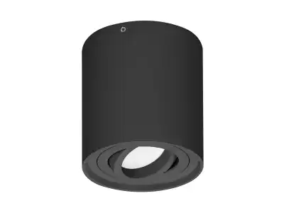 CAROLIN DLR GU10 downlight max 35W, IP20, okrągły, czarny