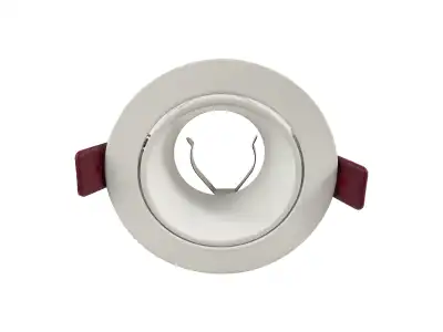 FONDI RC ramka dekoracyjna oprawy punktowej, MR16/GU10 max. 50W, okrągła, stała, aluminiowa, biała