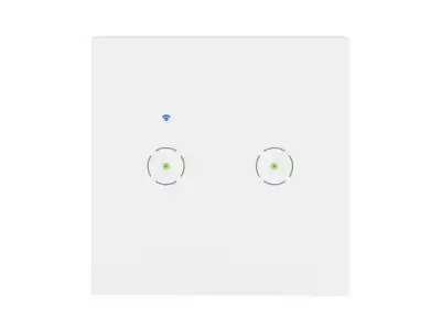 Włącznik podtynkowy podwójny Wi-Fi Tuya Smart Home, biały