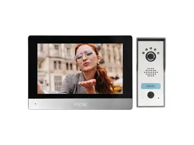 ACERO, zestaw wideodomofonowy jednorodzinny, 4-żyłowy, 7", ekran dotykowy, Full HD
