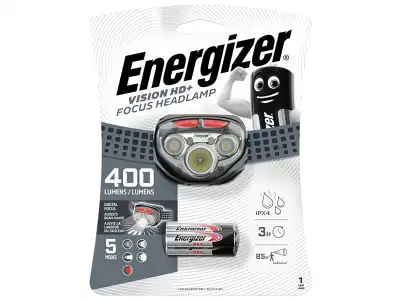 Latarka czołowa ENERGIZER VISION HD PLUS FOCUS, 400 lm, 3XAAA