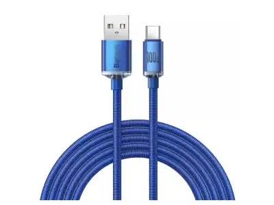 Baseus kabel Free2Draw miniRetractable Charging Cable USB-C -USB-C 1m 100W niebieski