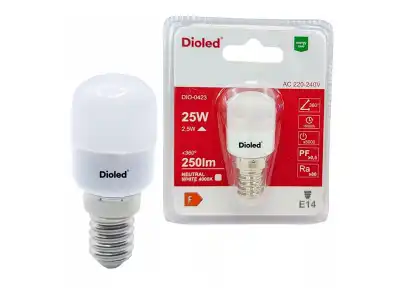 ŻAR. DIOLED TABLICOWA 2,5W E14  240LM 230V ST25 OKAP