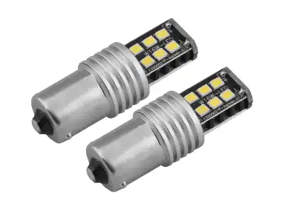 PS LED AMIO CANBUS 15SMD 2835 7,5W 1156 (P21W) White 12V/24V, komplet 2szt.