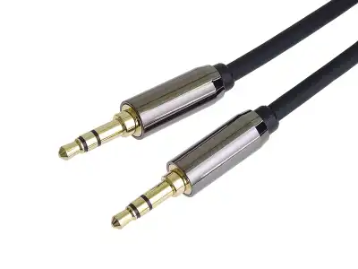 Kabel Jack 3.5mm-Jack 3.5mm HQ METAL 2m czarny