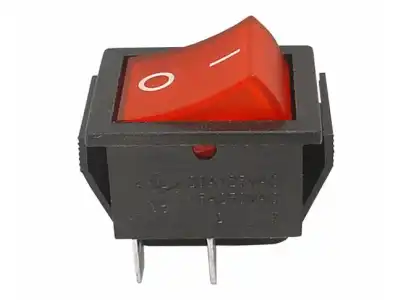 Przełącznik MK621 podświetlany duży, czerwony, 230V 16A