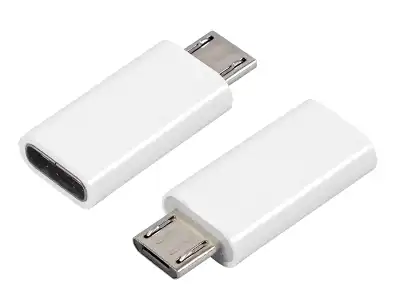 PS Adapter wtyk microUSB - gniazdo USB Type-C HQ.