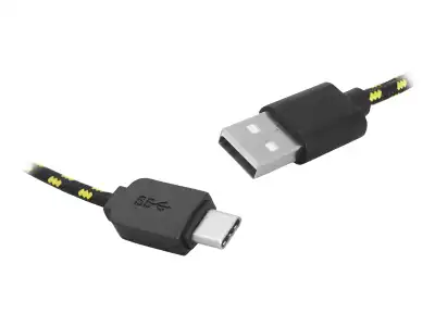 PS Kabel USB-Type-C, 1m, czarny.