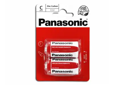 Bateria Panasonic R14, blister.