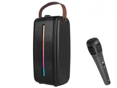 PS Głosnik Bluetooth BKK 2x3" /FM/AUX/SD/USB ,podświetlenie LED,mikrofon akumulator 3000mAh