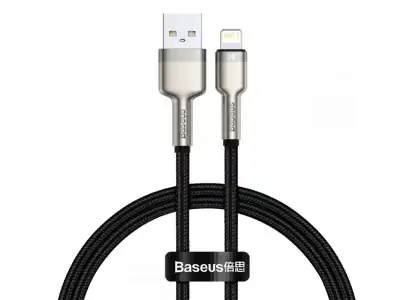 Baseus kabel Cafule Metal USB - Lightning 0,25 m 2,4A czarny