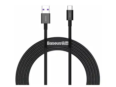 Baseus kabel Superior USB -USB-C 2m 66W czarny