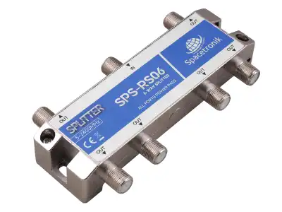 Rozgałęźnik splitter 1/6 5-2400 MHz Spacetronik SPS-R06.