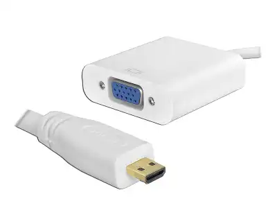 Adapter wtyk Micro HDMI do VGA + AUDIO.