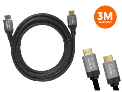 Kabel HDMI-HDMI 2.1v 8K 3m