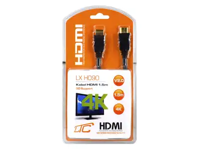 Kabel HDMI-HDMI v2.0, 1,5m, 4K.