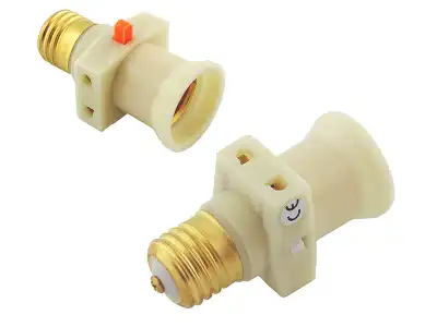 Adapter rozgałęźnik żarówki E27 (złodziejka) biała