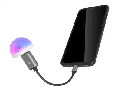 Kula LED RGB Mini ,USB z sensorem dźwięku