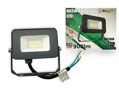 NAŚWIETLACZ LED 10W LN10N 4000K  900lm 3 lata gwarancji