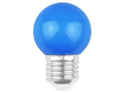 Zestaw żarówek LED E27/G45/2 W, girlanda świetlna ogrodowa, niebieska, 5szt.
