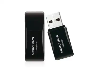 PS Karta  sieciowa USB MW300UM bezprzewodowa, jednopasmowa, 300 MB/s, 802.11n/g/b / MERCUSYS