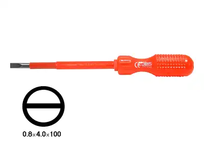 Wkrętak płaski izolowany 4x100 J63821 JBS, atestowany.