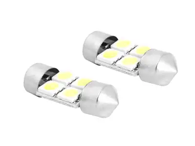 ŻARÓWKA LED 31mm, 4x5050, 12V, barwa światła biała zimna.