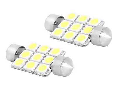 ŻARÓWKA LED 39mm, 9x5050, 12V, barwa światła biała zimna.