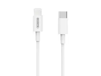 Kabel USB iPhone, 5 A, 18 W, Somostel SMS-BT10, 1.2 m, PD, USB-C - Lightning, biały.
