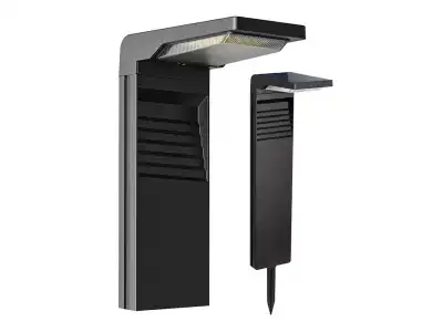 Lampa ogrodowa 30W z panelem solarnym, czujnik zmierzchu,2200mAh