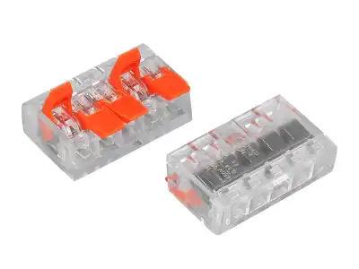 Szybkozłączka elektryczna 5P 0,5-4mm 32A/250V transparentna op.10szt.