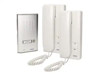 Zestaw domofonowy jednorodzinny z interkomem, podtynkowy, FOSSA INTERCOM