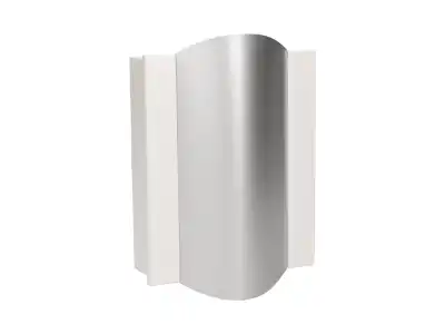Dzwonek elektromechaniczny dwutonowy TON COLOR 8V, biało-srebrny