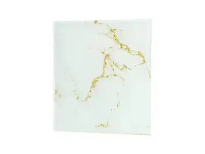 Panel szklany, Uniwersalny, kolor granit biało/złoty połysk